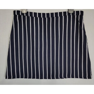 Forever 21 Skirt Womens 29 Mini Vertical Stripe Polyester Pockets Casual Short
